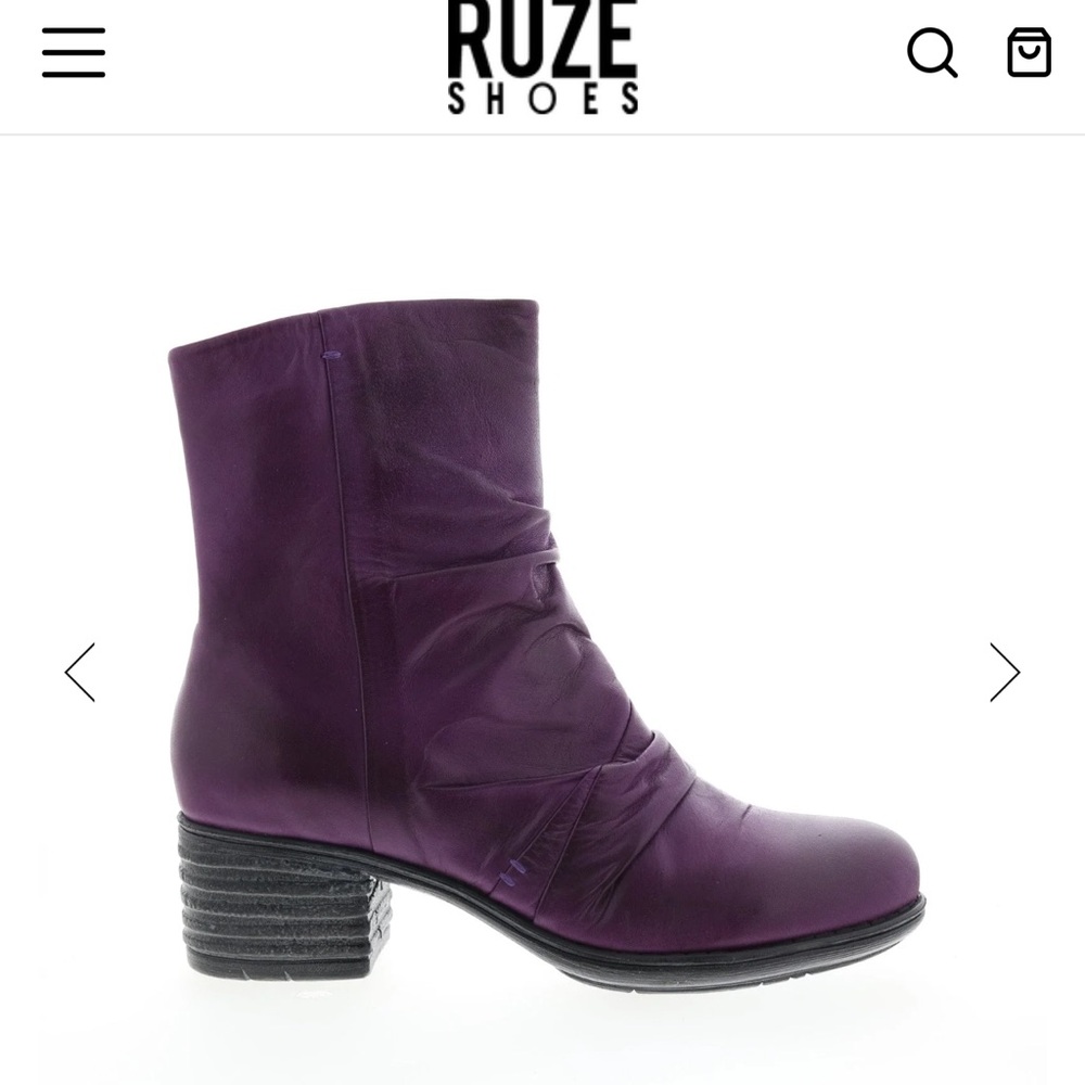 Miz Mooz Womens Gem Purple Boots sz36